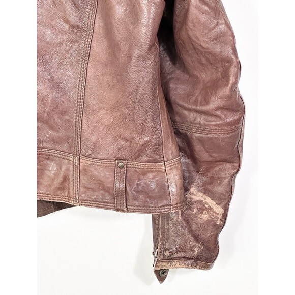 First Classics Brown Leather Vintage Jacket Men’s XL Classic Leather Gear - Picture 10 of 14
